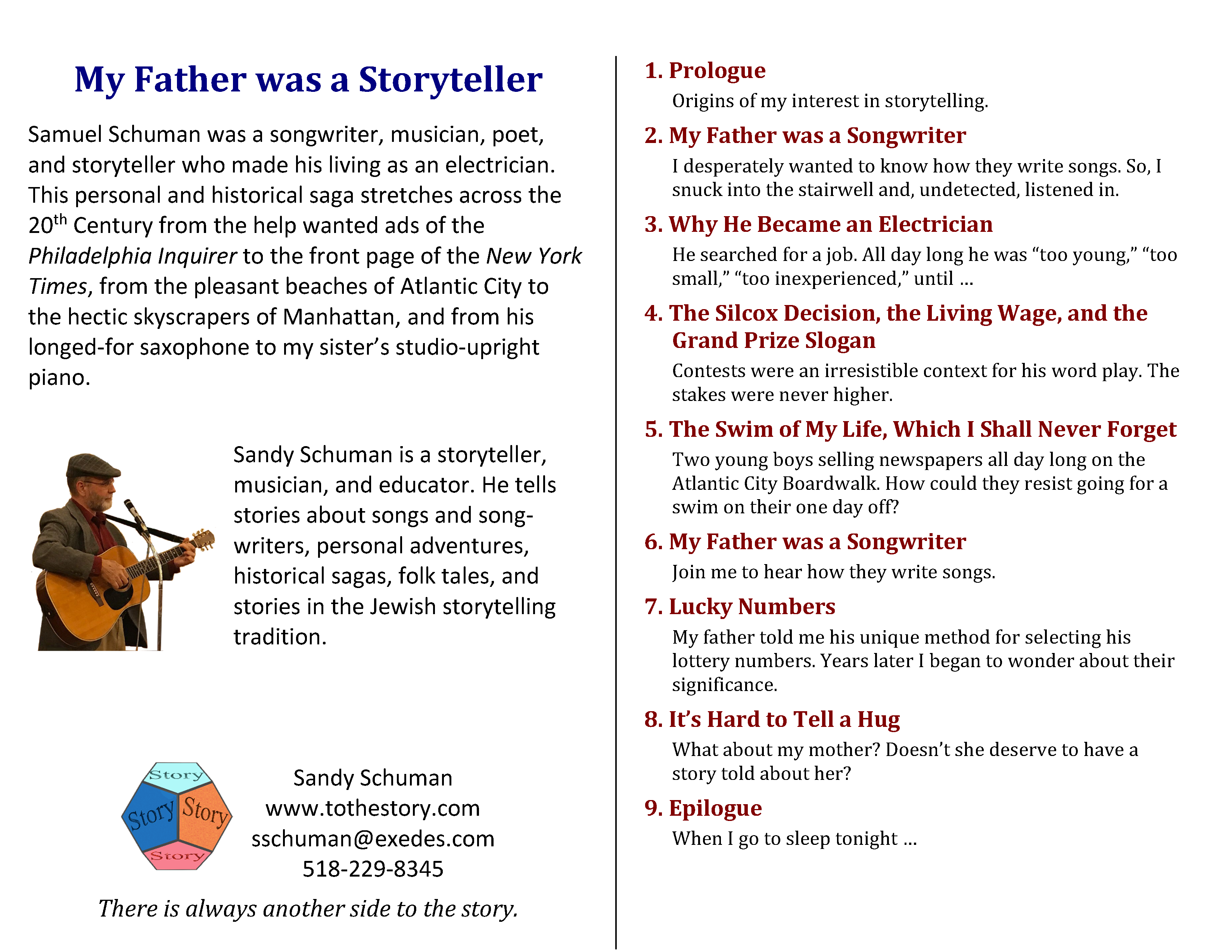 Program: My Father was a Storyteller