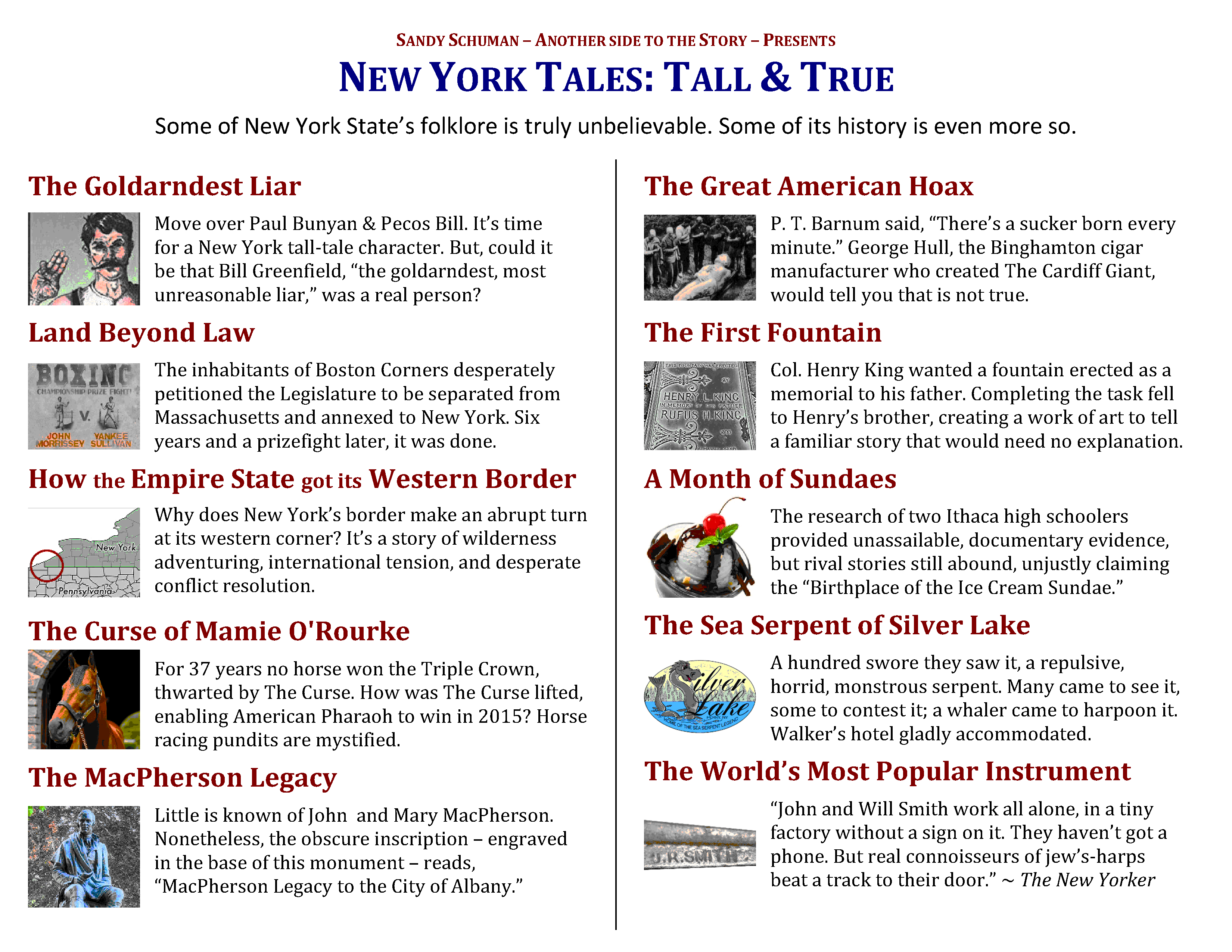 New York Tales, Tall & True